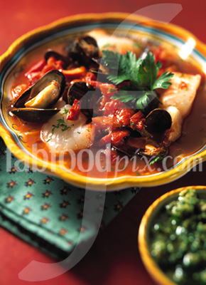 Spanish fish stew photo