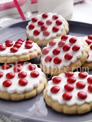 Red White Cookies photo