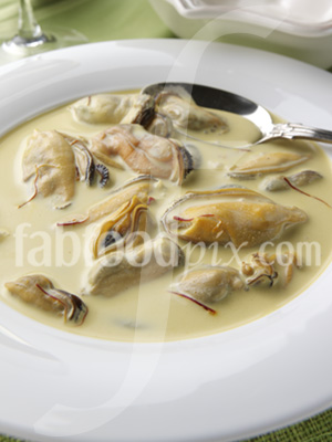 Mussel soup05 photo