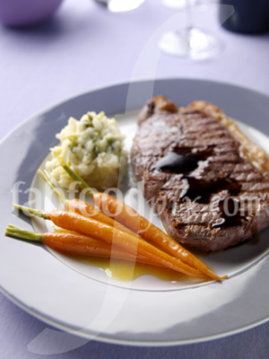 Glazed Carrots Steak photo