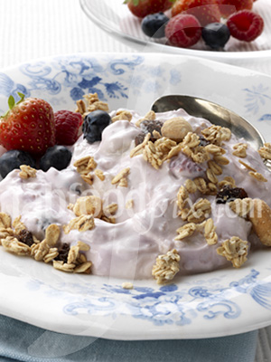 Berry yoghurt photo