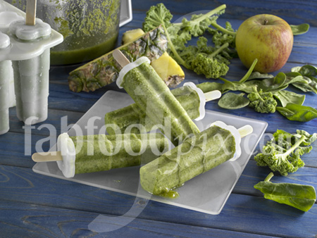 Green juice pops photo
