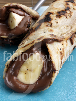 Choc banana pancake photo